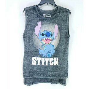 Disney Sleeveless T Shirt Stitch Women's Size XL Gray (B)